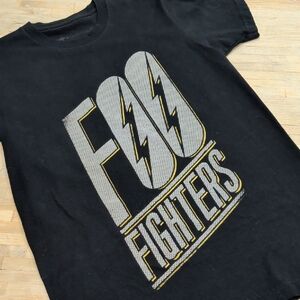 Foo Fighters T Shirt Black White And Yellow Size Small